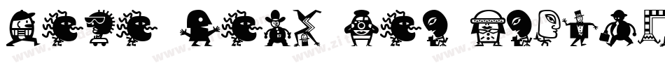 Mini Pics Lil Flowers字体转换